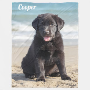 Comfy Labrador Personalized Fleece Blanket