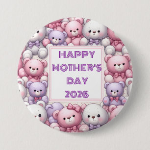 Comfy Teddy Cuddles 7.5 Cm Round Badge