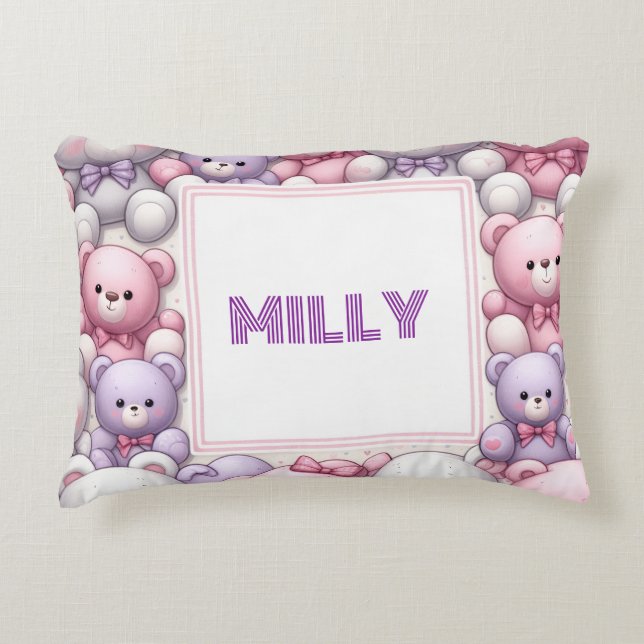 Comfy Teddy cuddles Decorative Cushion (Front)
