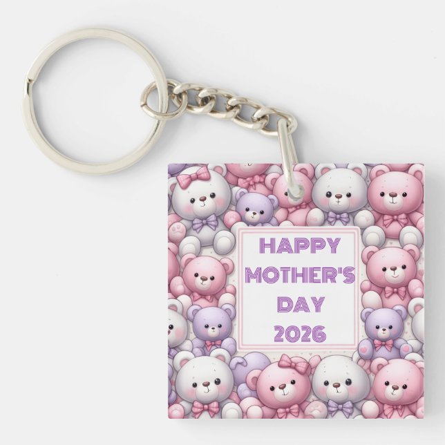 COMFY TEDDY CUDDLES KEY RING (Front)