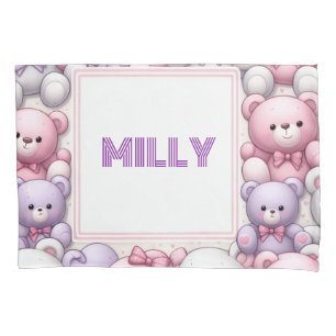 Comfy Teddy cuddles Pillowcase