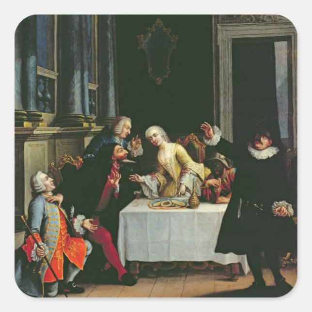 Comic Actors Square Sticker (Front)