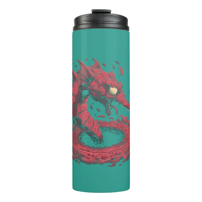 Comic Art Sea Monster Tumbler (Front)