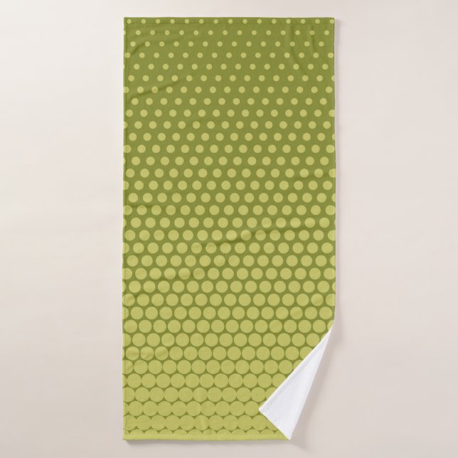 Comic background. Halftone dotted retro pattern wi Bath Towel (Bath Towel)