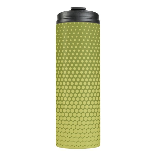 Comic background. Halftone dotted retro pattern wi Thermal Tumbler (Front)