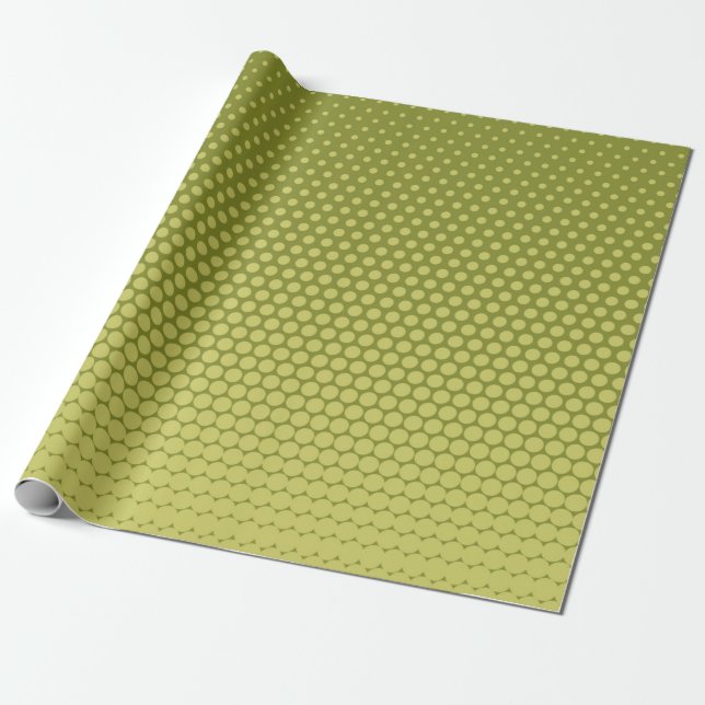 Comic background. Halftone dotted retro pattern wi Wrapping Paper (Unrolled)