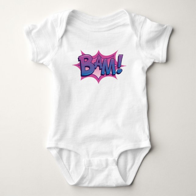 Comic BAM! Baby Bodysuit (Front)