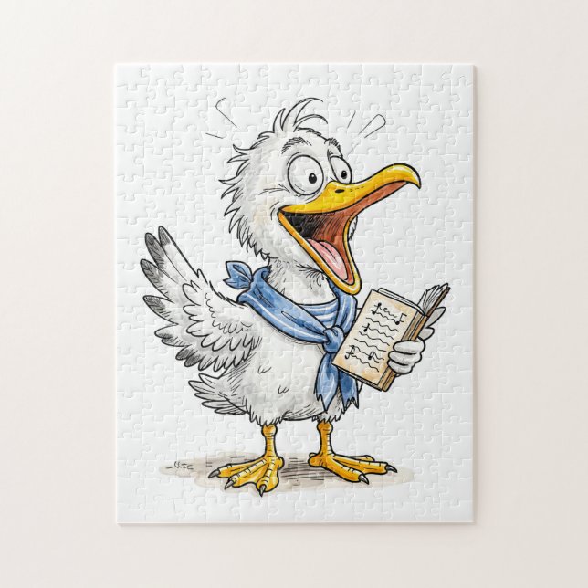 Comic Bird Sailor Crew Jigsaw Puzzle (Vertical)
