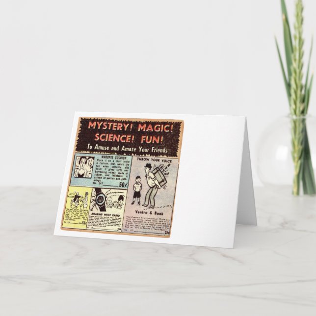 Comic Book Ad - Greeting Card (Front)