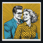 Comic Book Affair Pop Art - Retro-inspired Faux Canvas Print<br><div class="desc">Indulge in the nostalgia of classic comic book vibes with this captivating Comic Book Affair Pop Art! This artwork beautifully blends the essence of retro comics with the boldness of pop art, creating a visually stunning and playful masterpiece. Immerse yourself in the vibrant colours, dynamic compositions, and expressive characters that...</div>
