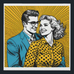 Comic Book Affair Pop Art - Retro-inspired Faux Canvas Print<br><div class="desc">Indulge in the nostalgia of classic comic book vibes with this captivating Comic Book Affair Pop Art! This artwork beautifully blends the essence of retro comics with the boldness of pop art, creating a visually stunning and playful masterpiece. Immerse yourself in the vibrant colours, dynamic compositions, and expressive characters that...</div>