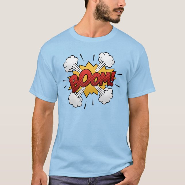 Comic Book Art Boom Bubble T-Shirt (Front)