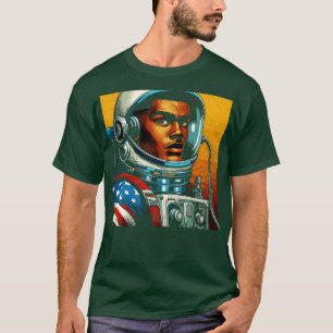 Comic Book Astronaut in Art Style T-Shirt
