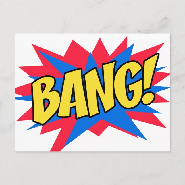comic book BANG Postcard (Front)