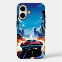 Comic Book Car Going Fast