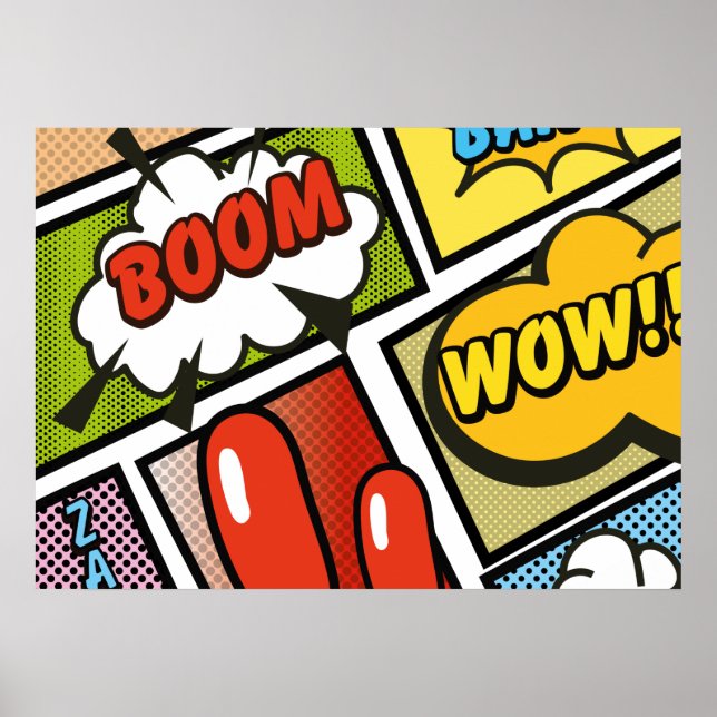 Comic Book cartoon fonts! Poster (Front)