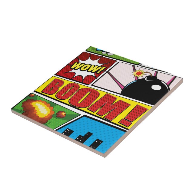 Comic Book cartoon fonts! Tile (Side)