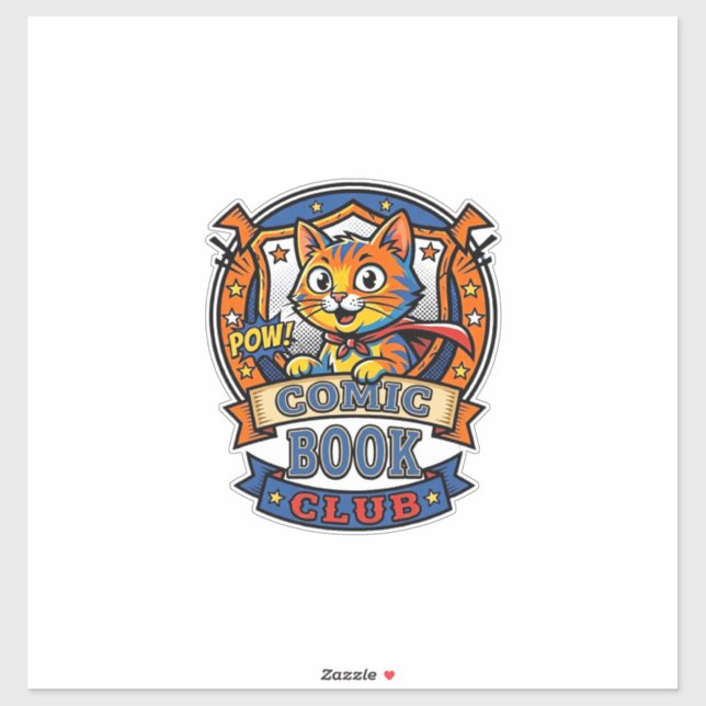 Comic Book Cat Cat Mum Gift Idea - Comic Book Cat  (Sheet)