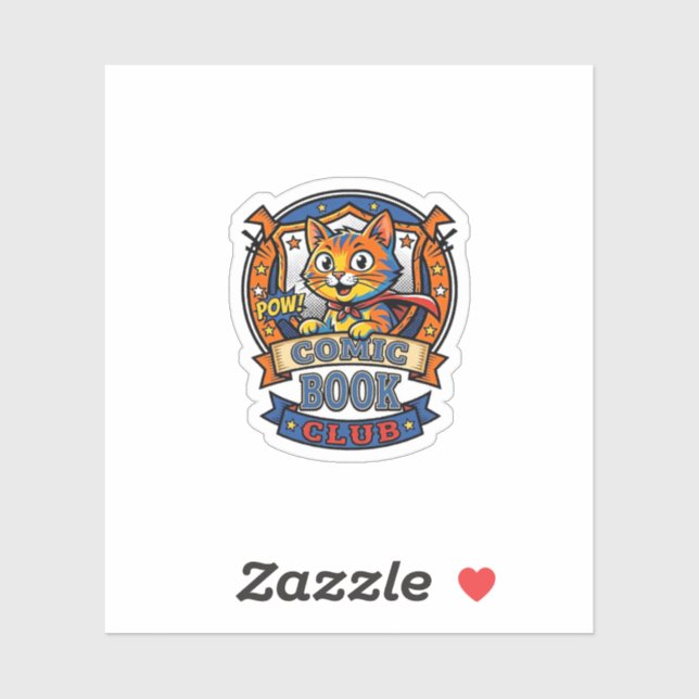 Comic Book Cat Cat Mum Gift Idea - Comic Book Cat  (Sheet)
