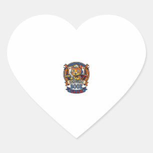 Comic Book Cat Cat Mum Gift Idea - Comic Book Cat  Heart Sticker