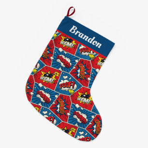Comic Book Christmas Stocking