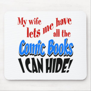 Comic Book Collecting Mouse Pad