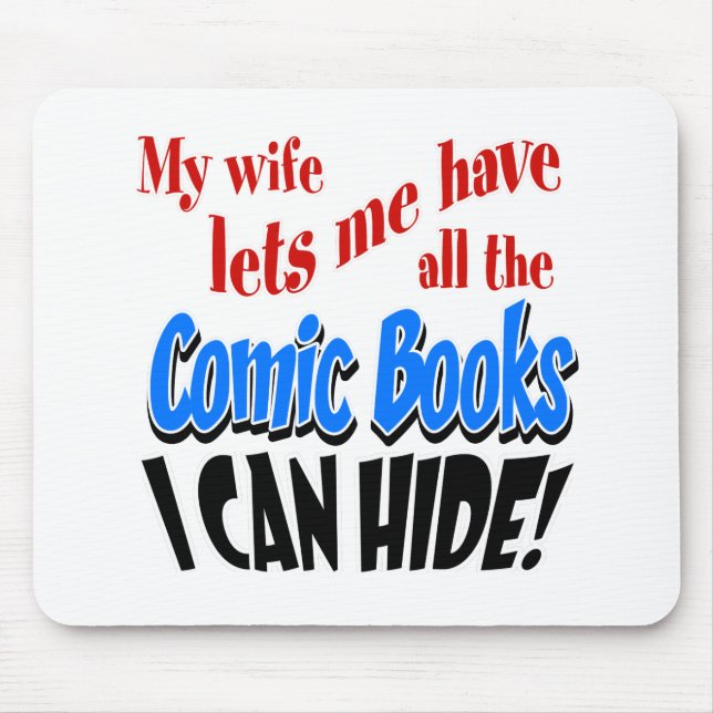 Comic Book Collecting Mouse Pad (Front)