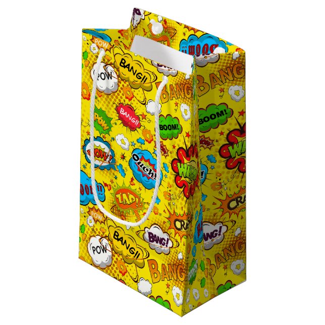 Comic Book Gift Bags (Front Angled)