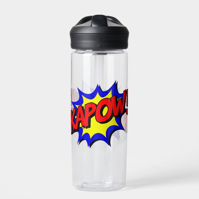 Comic Book Kapow! Water Bottle (Front)