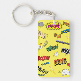 Comic Book Key Ring