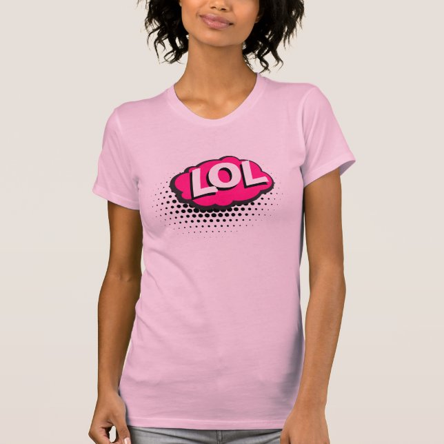 Comic Book LOL Text Bubble  T-Shirt (Front)