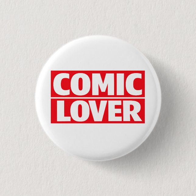 Comic Book Lover Bold Design 3 Cm Round Badge (Front)