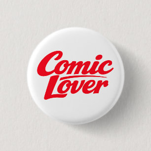 Comic Book Lover Bold Design 3 Cm Round Badge