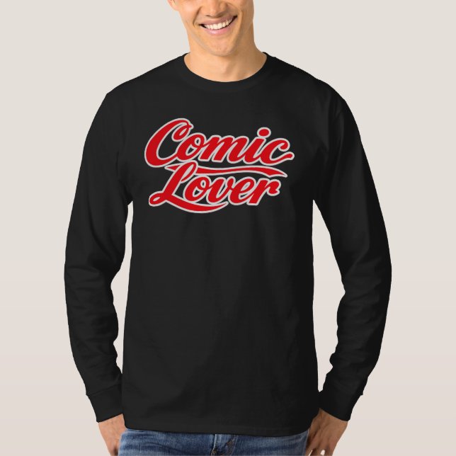 Comic Book Lover Bold Design 3 T-Shirt (Front)