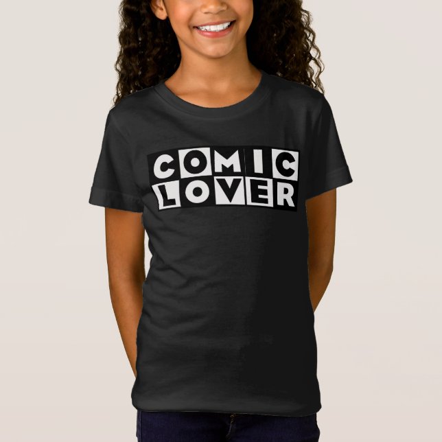 Comic Book Lover Bold Design T-Shirt (Front)