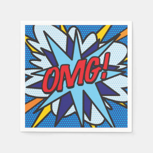 Comic Book OMG! Napkin