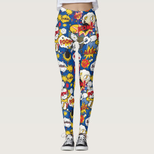 Comic book Pattern Leggings