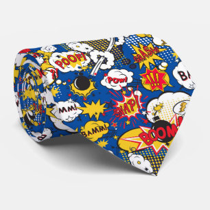 Comic Book Pattern Tie