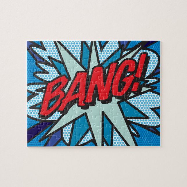 Comic Book Pop Art BANG Jigsaw Puzzle (Horizontal)