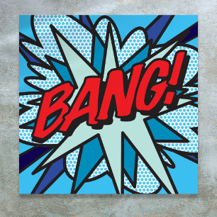 Comic Book Pop Art BANG Poster