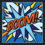 Comic Book Pop Art BOOM Superhero Poster<br><div class="desc">A cool,  trendy and fun design that puts the wham,  zap,  pow into your home,  office and life. A great gift for you,  your friends or your family. Designed by ComicBookPop© at www.zazzle.com/comicbookpop*</div>