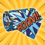 Comic Book Pop Art BOOM Superhero Tie<br><div class="desc">PERSONALISED COMIC BOOK POP ART BOOM! TIE. A unique gift for a superhero in your life and that includes you! Personalise, customise, make it your own the Comic Book Pop Art way! Cool, trendy and fun design that puts the wham, zap, pow into your day. A great gift for you,...</div>