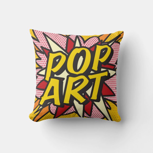 Comic Book POP ART cushion pillow (Front)
