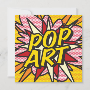 Comic Book POP ART Invite