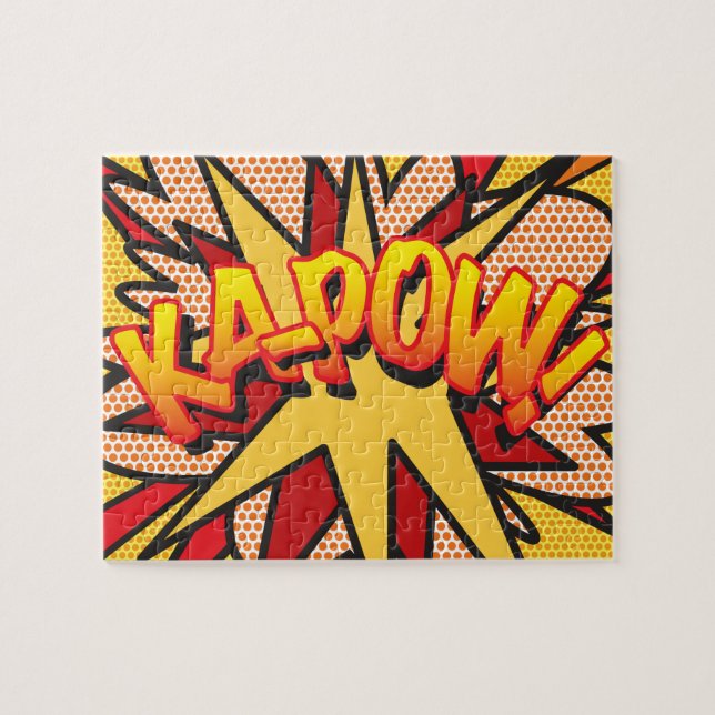 Comic Book Pop Art KA-POW Jigsaw Puzzle (Horizontal)