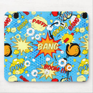 Comic Book Pop Art Mousepad