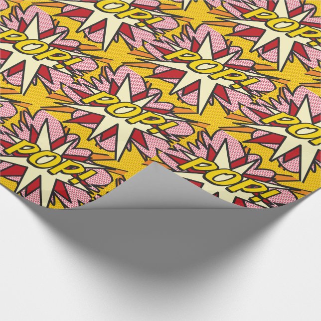 Comic Book Pop Art POP Wrapping Paper (Corner)