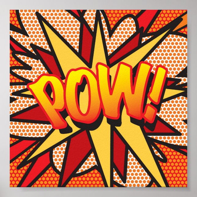 Comic Book Pop Art POW Poster (Front)