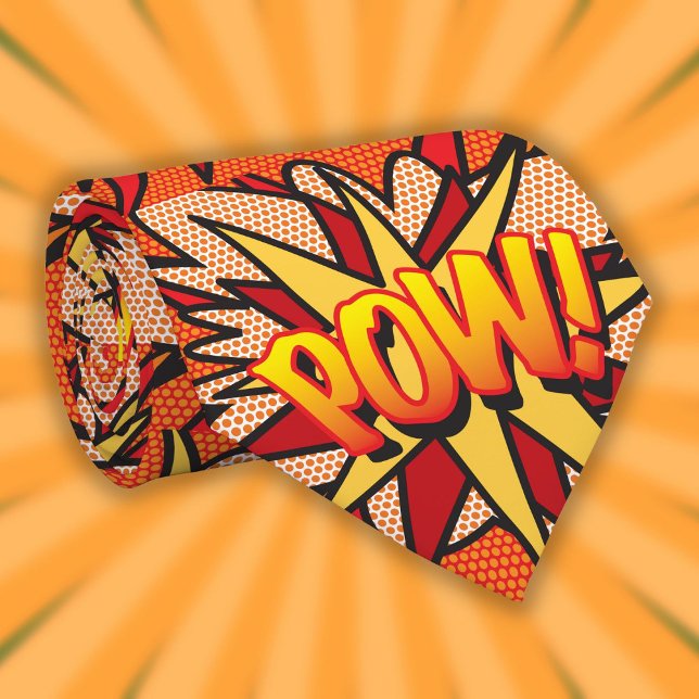 Comic Book Pop Art POW Superhero Tie (Comic Book Pop Art POW Superhero Tie)