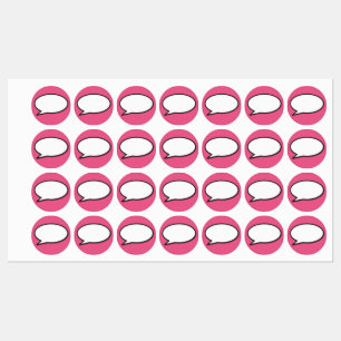 Comic Book Pop Art Speech Bubble pink